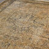 Large kashmir silk rug - india, handmade. - ✔ size: 3.95 x 2.75 metres