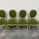 4 studded Louis XVI medallion chairs