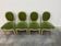 4 chaises médaillon clouté Louis XVI