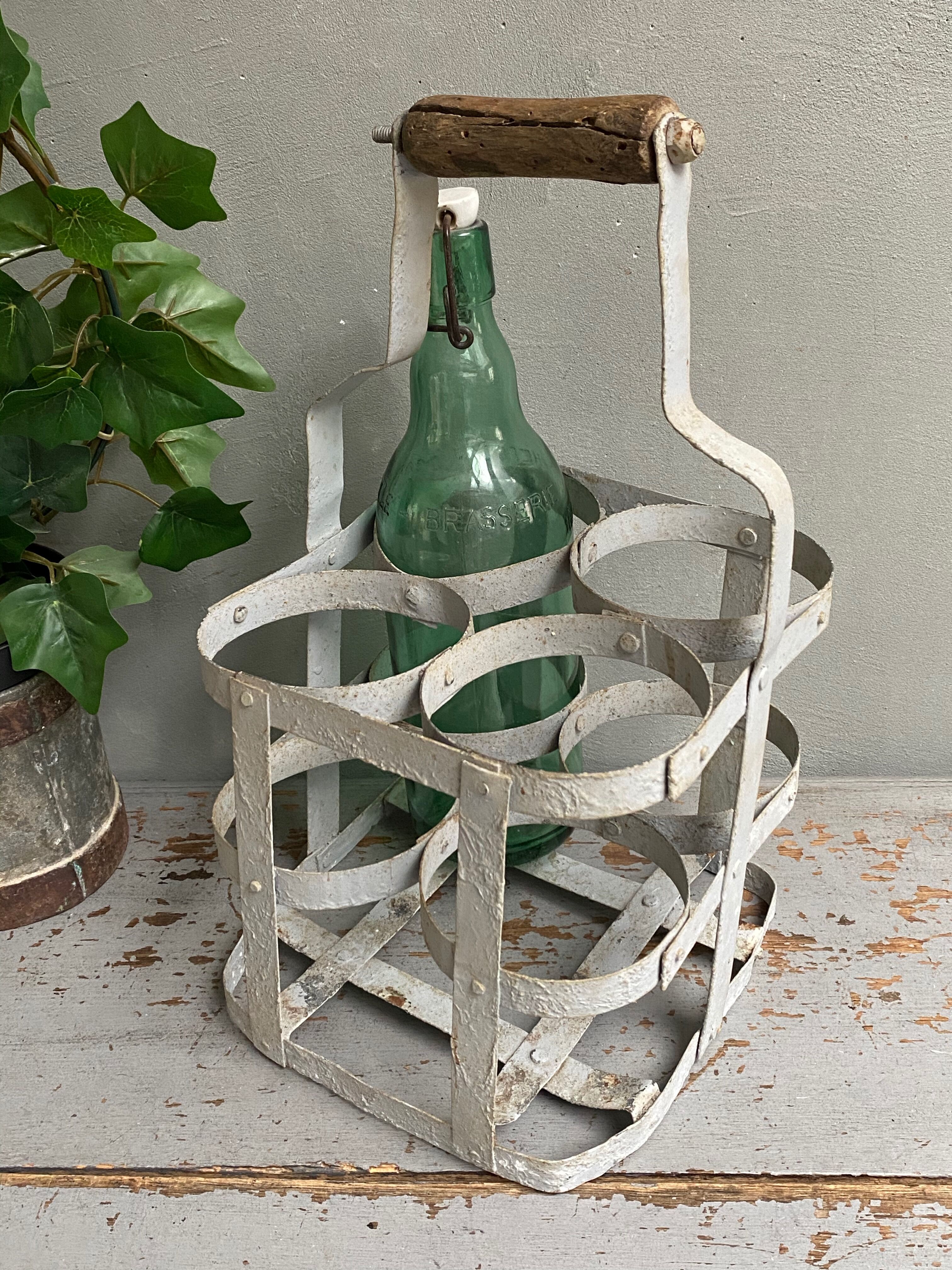 Zinc bottle basket