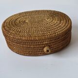Woven rattan box 1960