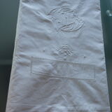 2 Antique flat sheets with JC monogram
