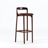Solid wood bar stool