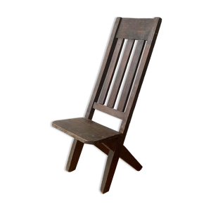 chaise naïve en bois