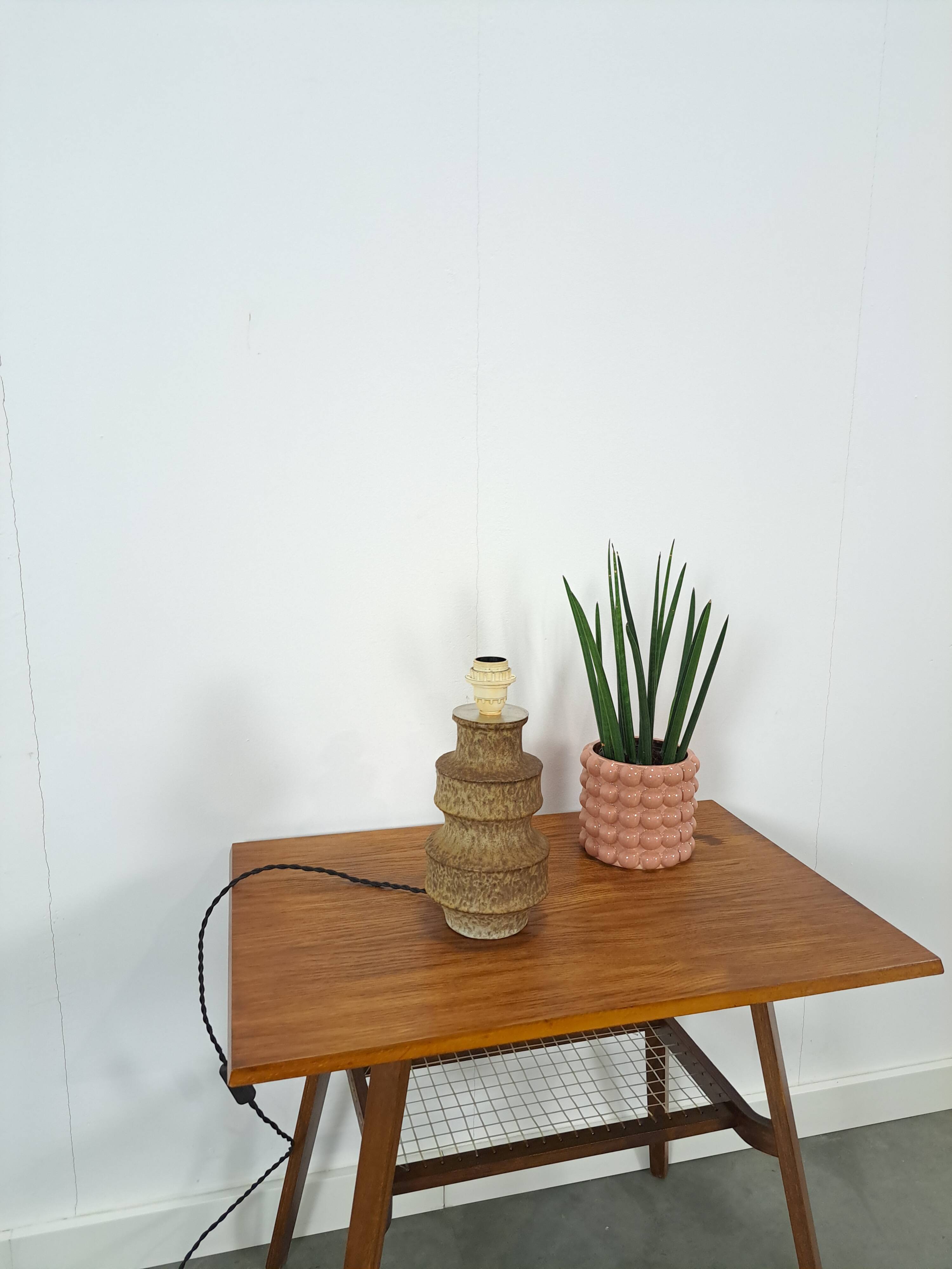 West Germany aardewerk tafellamp