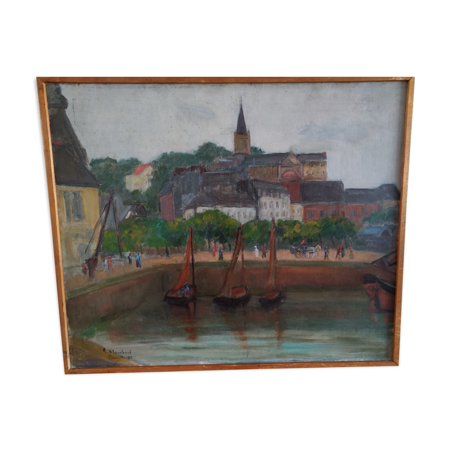 Painting by trouville normandie