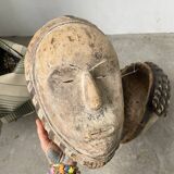 Pair of African Fang and Punu masks from Gabon