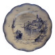 Sarreguemines earthenware plate with Marine decor late 19th century early 20th century