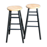 Pair of stools wood style Scandinavian 735mm