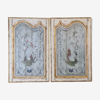 Pair of decorative panels 18th