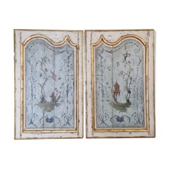 Pair of decorative panels 18th