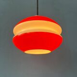 Peill & Putzler vintage orange glass pendant lamp