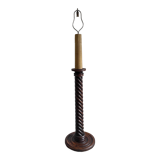 Turned wooden floor lamp – 40s/50s