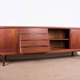 Large Danish Teak Sideboard by Axel Christensen for ACO Mobler 1960.