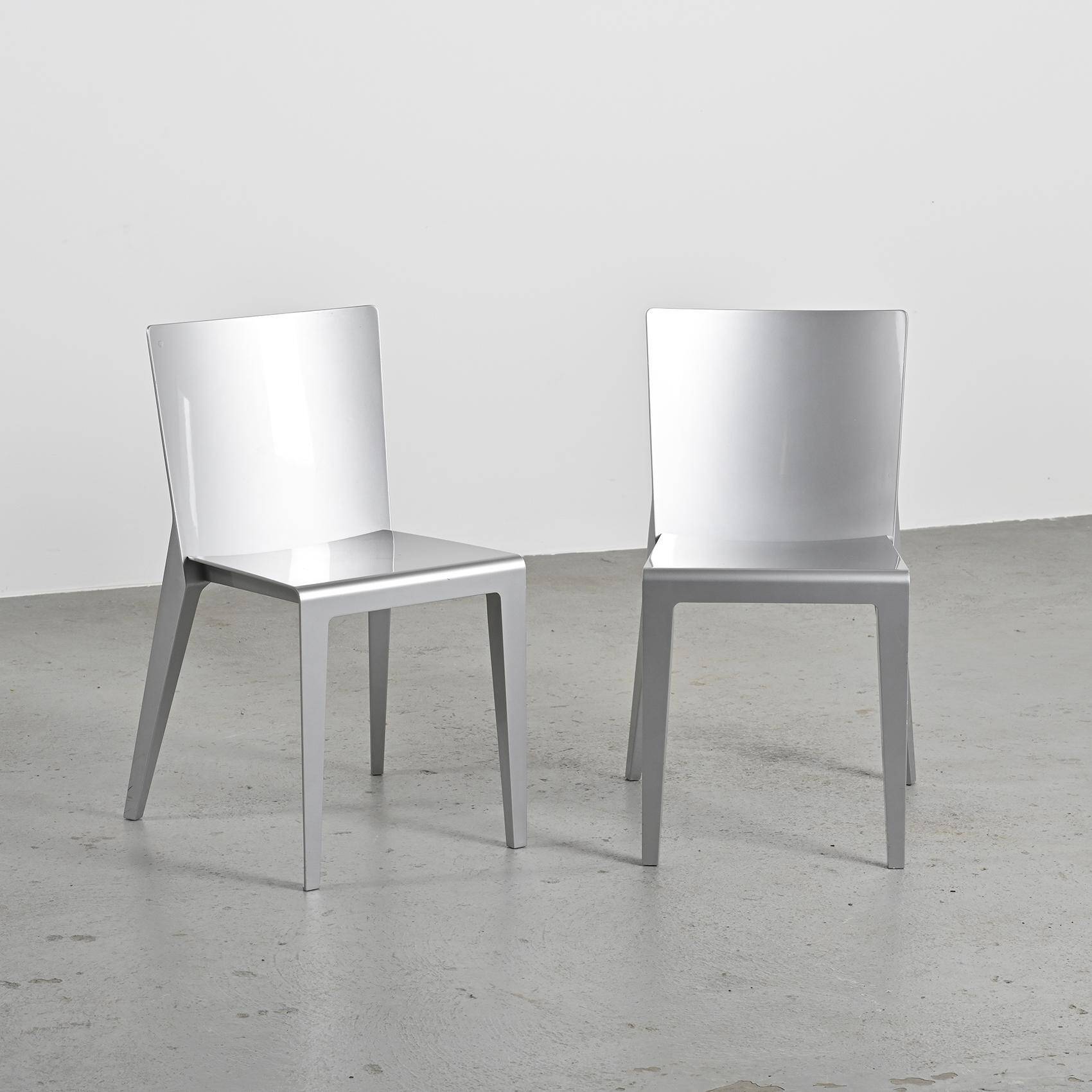 Pair of Alfa chairs by Hannes Wettstein, 2001, Molteni