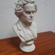 Buste Beethoven biscuit porcelaine pied douche
