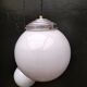 Opaline glass ball pendant lights