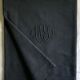 Old sheet in pure washed linen tinted in charcoal black