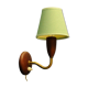 Retro teak wall lamp from the 1950s