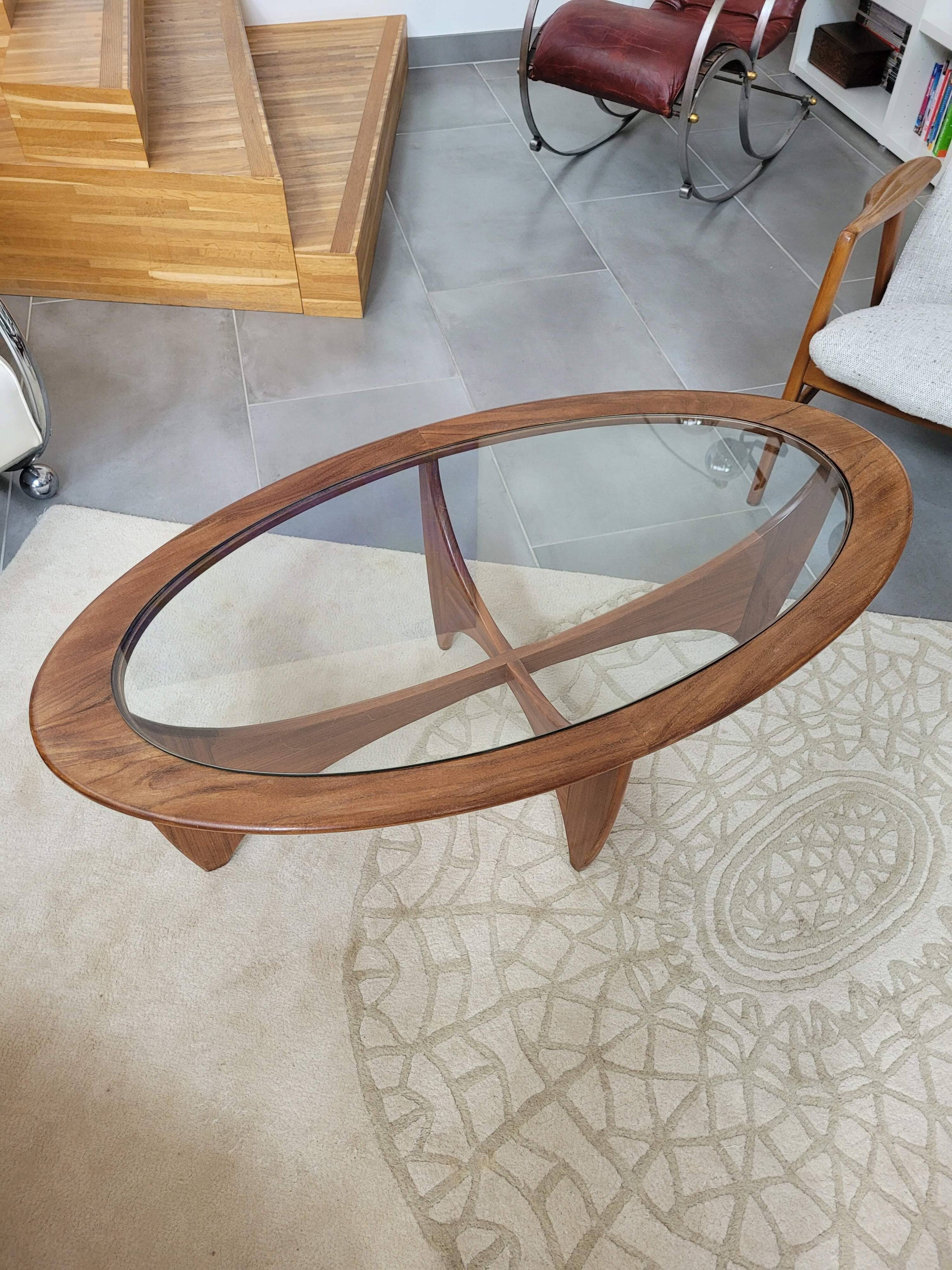 Oval coffee table by G-Plan in solid teak