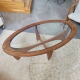 Oval coffee table by G-Plan in solid teak