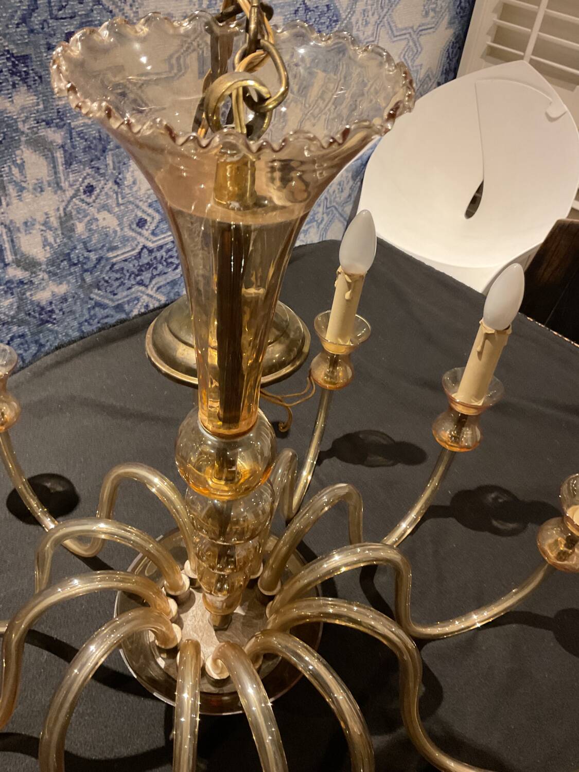 Murano glass chandelier by Majo