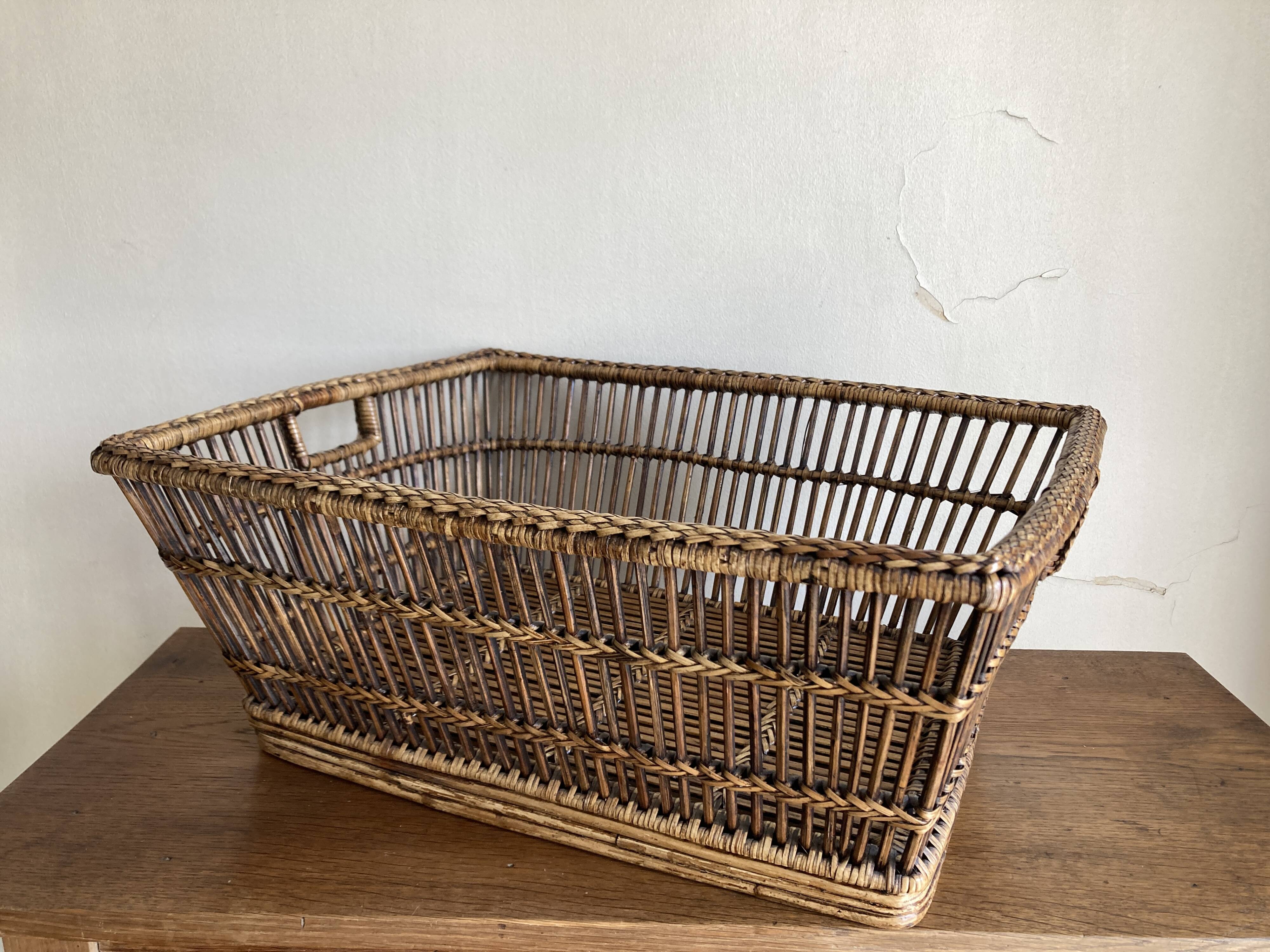 XXL wicker basket 1930s
