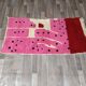 Handmade Berber rug with colourful patterns, size 100 x 200 cm.