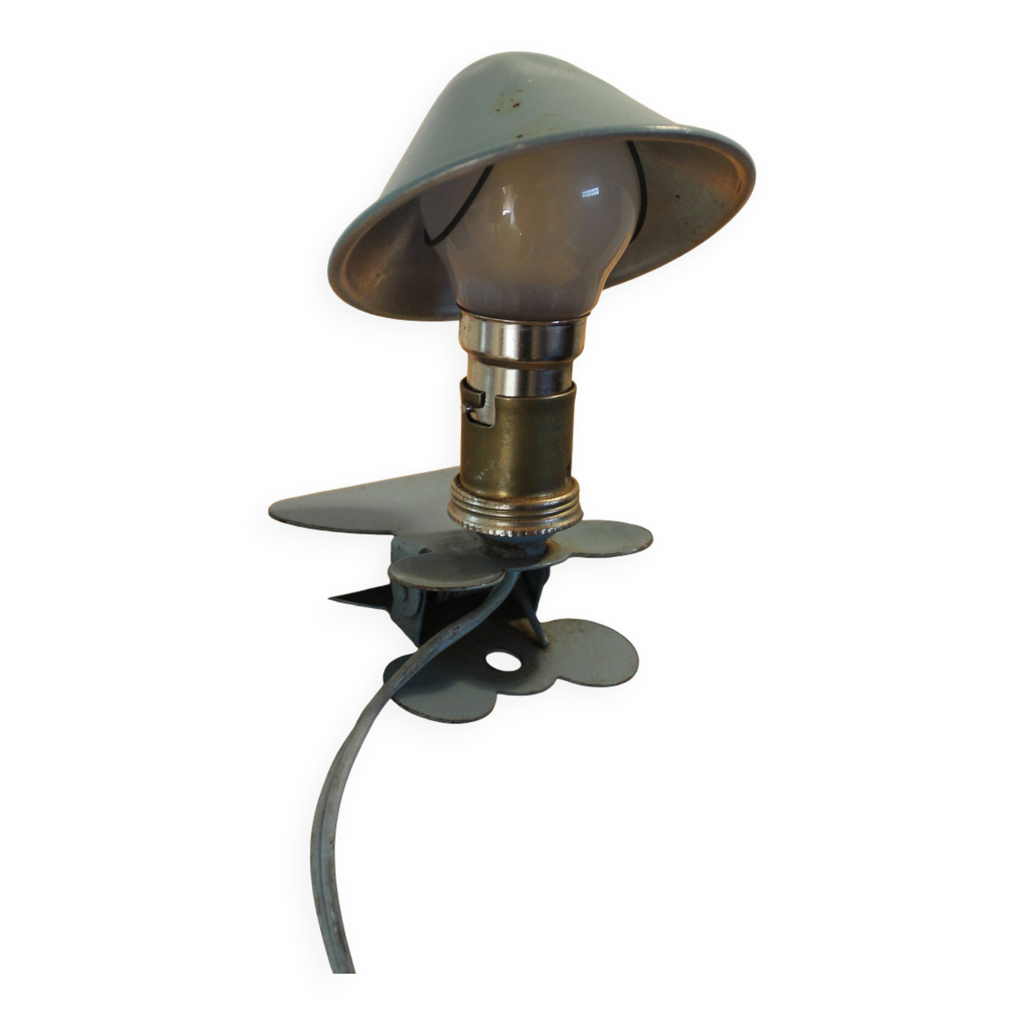 Vintage Mushroom Clip Lamp