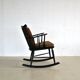 Vintage wooden rocking chair by Farstrup