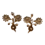Paire d’appliques fleurs Palwa