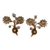Paire d’appliques fleurs Palwa
