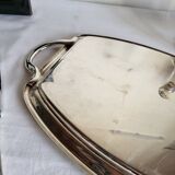 Silver-plated serving dish Quist and its asparagus cradle grid.