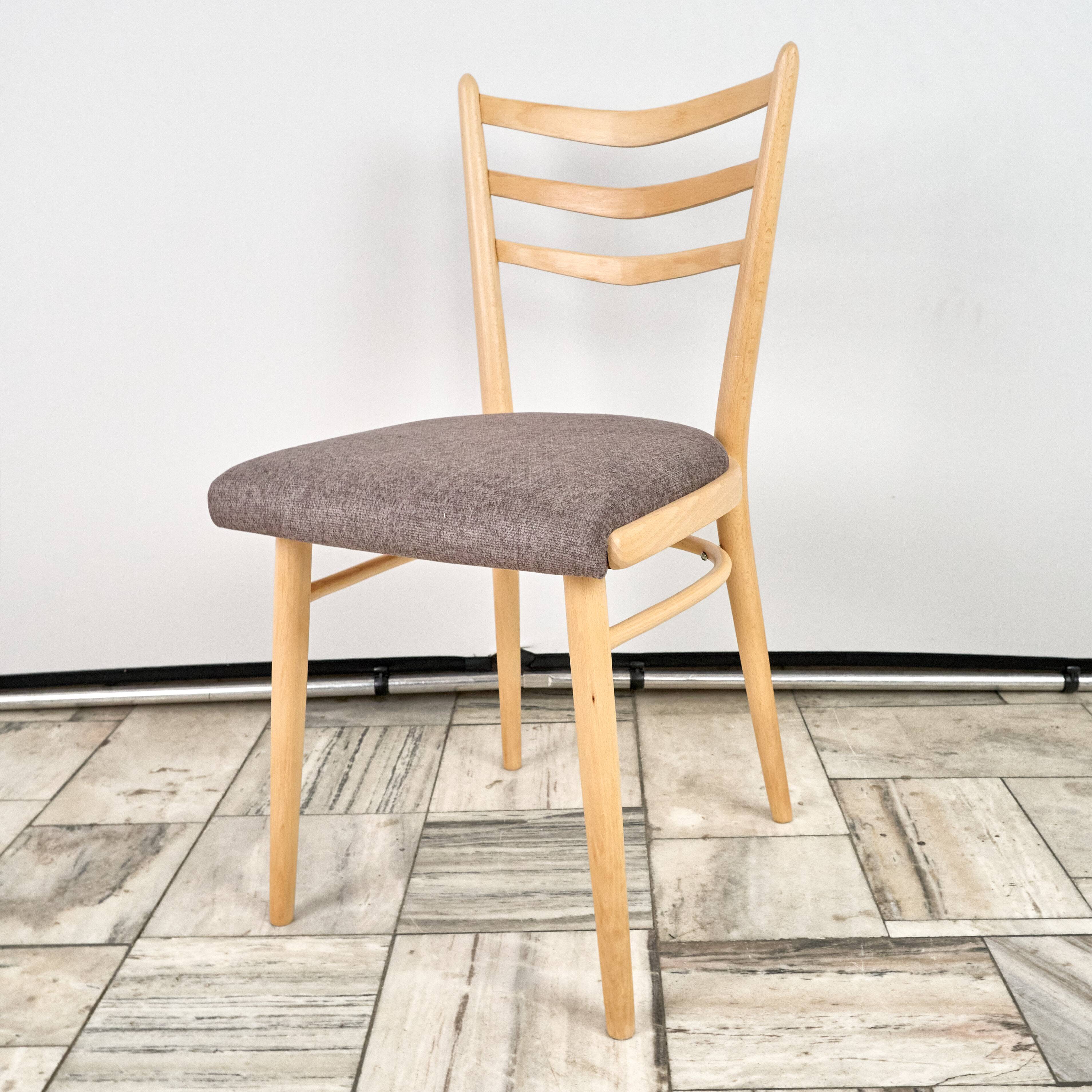 Set of 4 Wooden Chairs JITONA, 1960s, Czechoslovakia