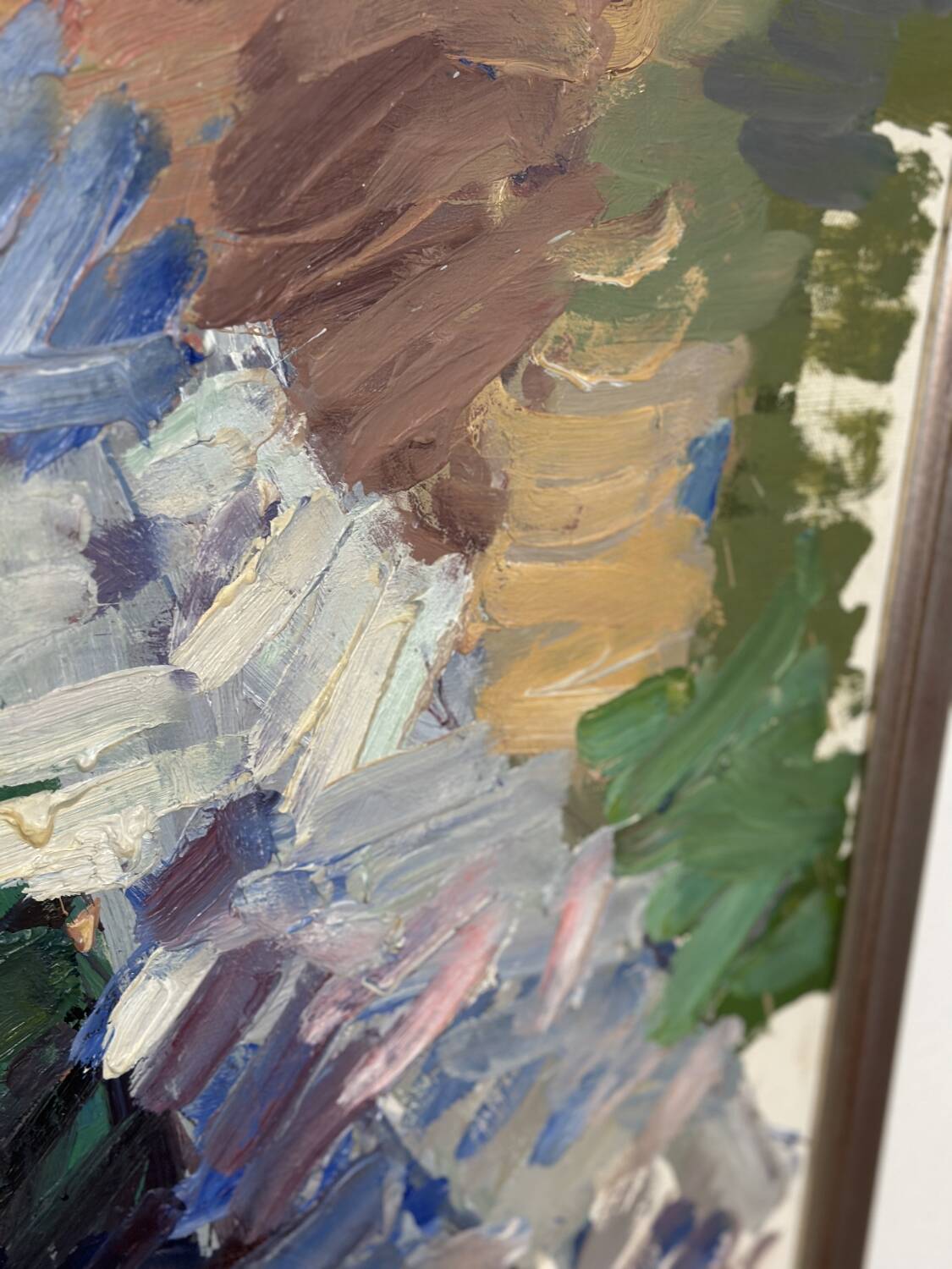 Swedish Oil on Canvas – “Sitting Man” by Bengt Crantz