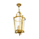 Louis XV style lantern suspension in gilded bronze and glass