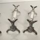 5 knife rests, "Chrysanthemum" model, from Maison Christofle