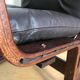 Armchair siesta brown leather by ingmar relling for westnofa