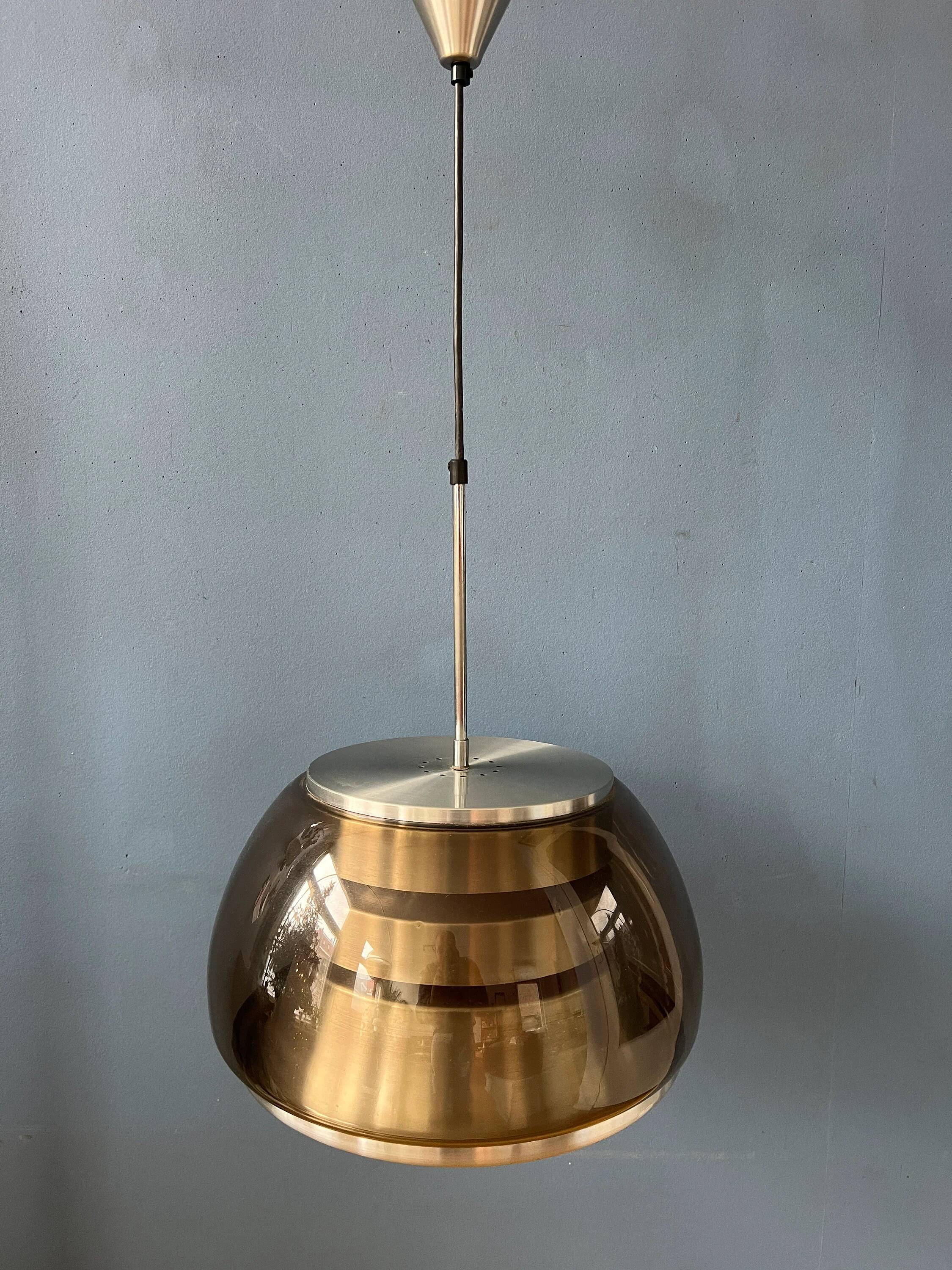 Suspension Space Age mid-century in smoked glass