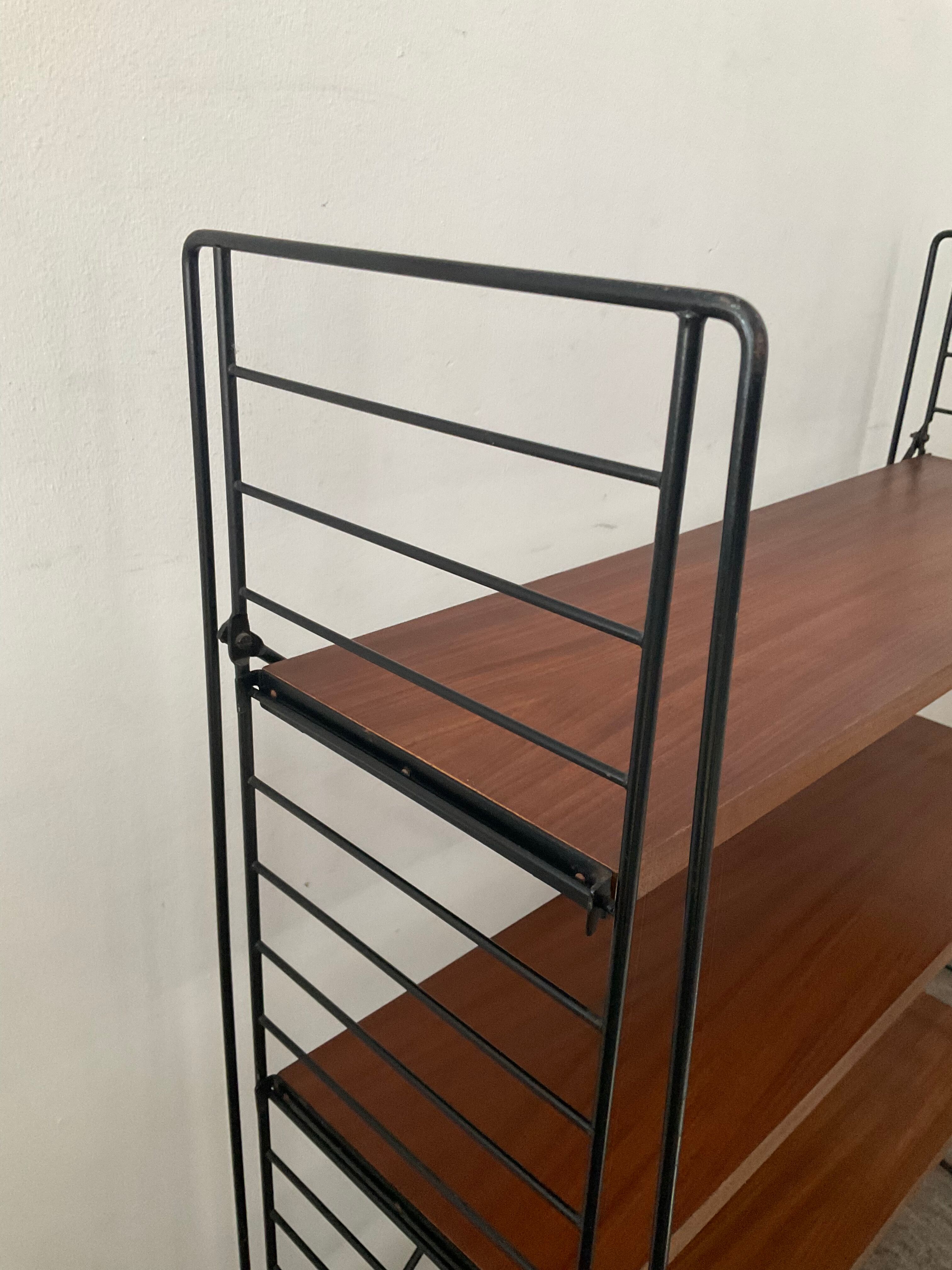 Tomado To.Decker shelf in teak and metal 50/60s