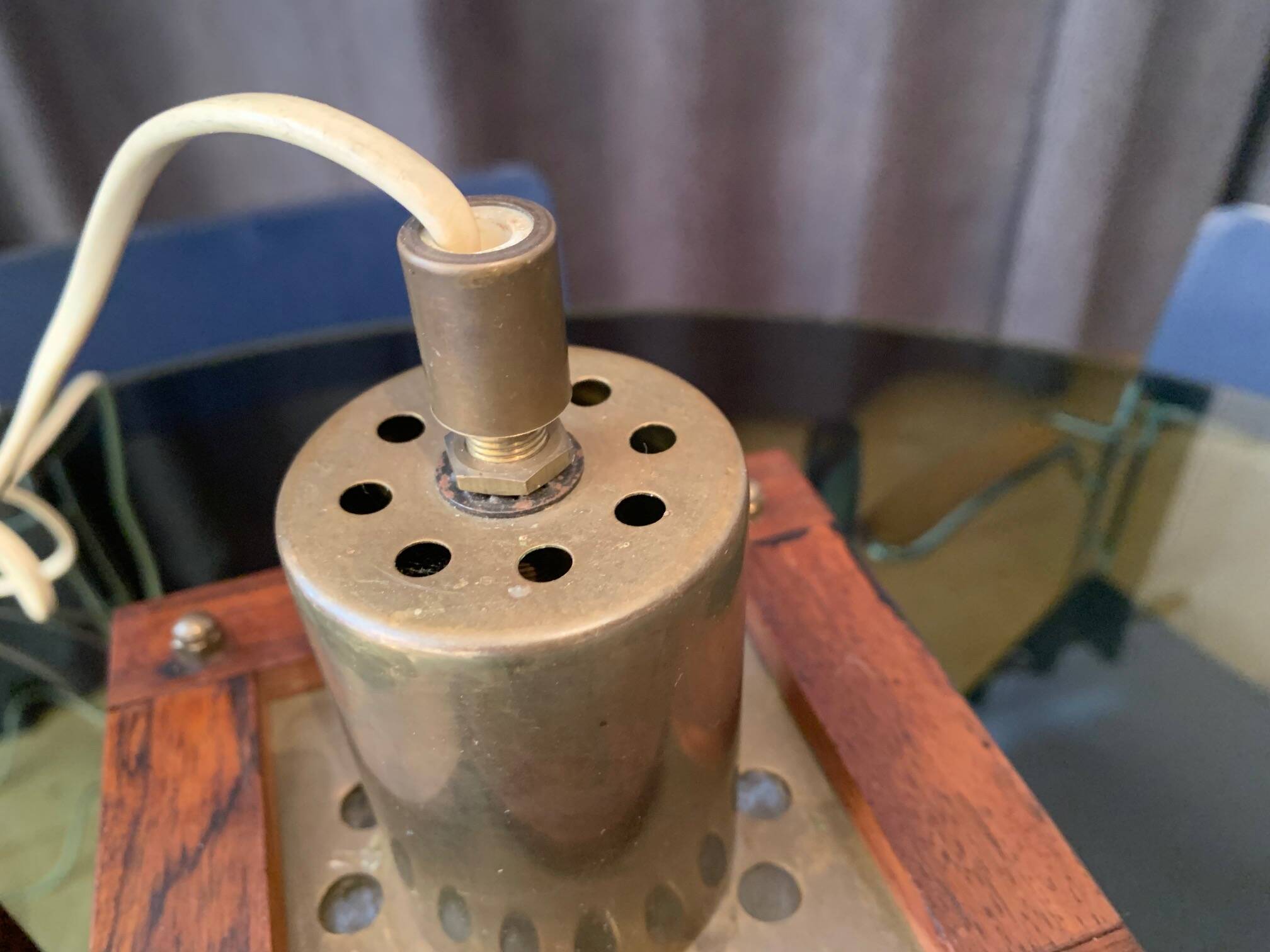 A pair of ceiling lamps designed by Erik Höglund, Kosta Boda, Sweden, 1960s