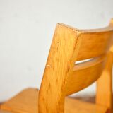 Series of 4 maison regain pine chairs