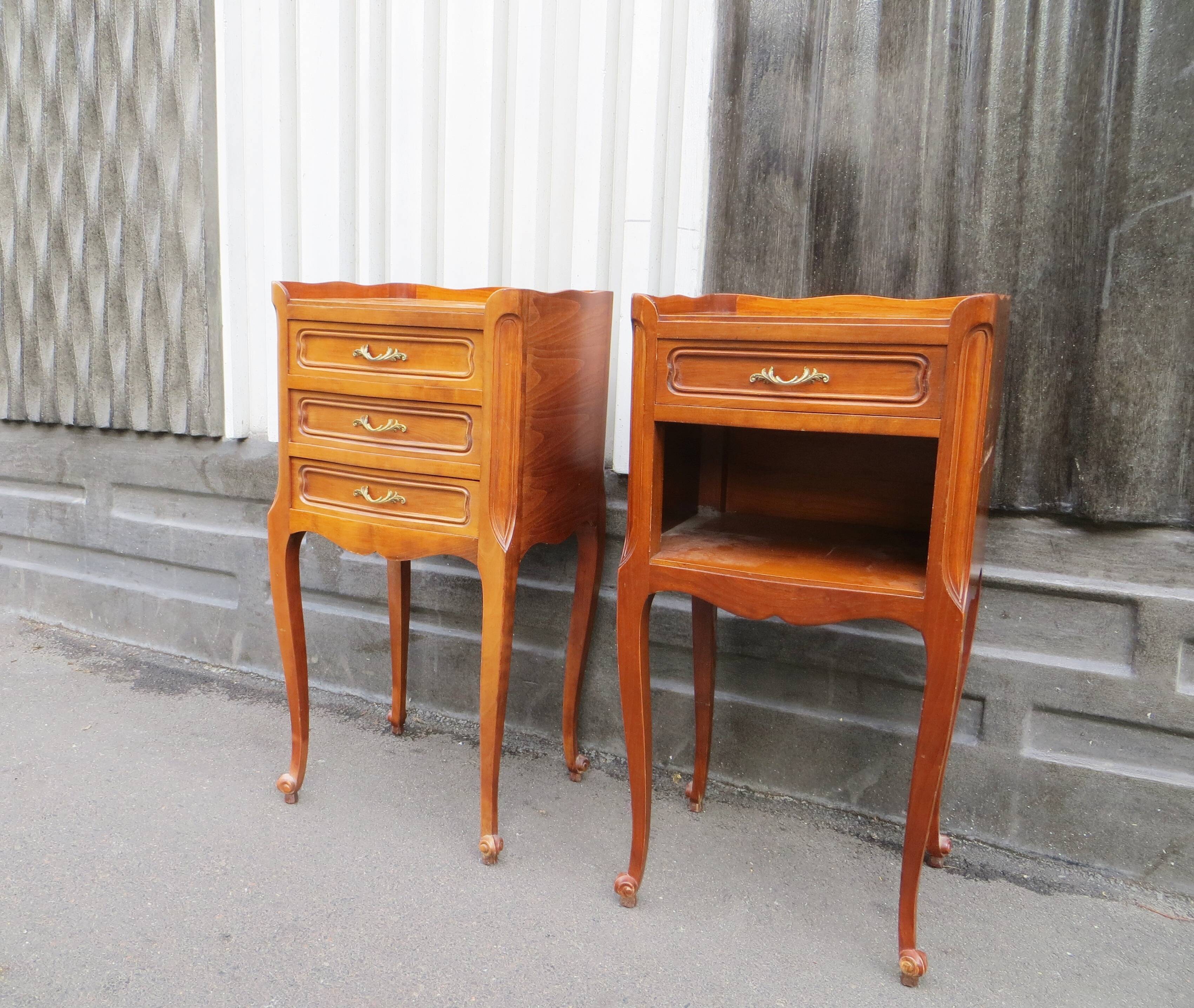 Pair of Louis XV style bedside tables