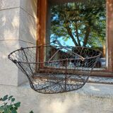 Antique metal basket + wire