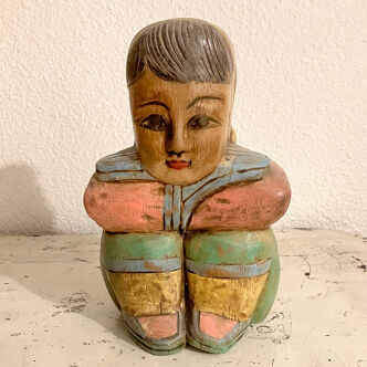 Old wooden statuette