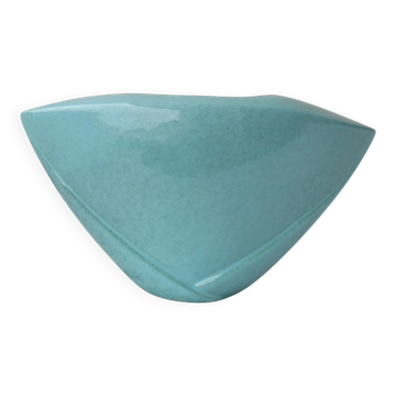 Turquoise ceramic vase
