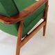 Mid Century Lounge Chair Vintage Moss Wool, Poland 1960