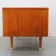 Mid-century Danish teak writing desk with brass details, 1960s