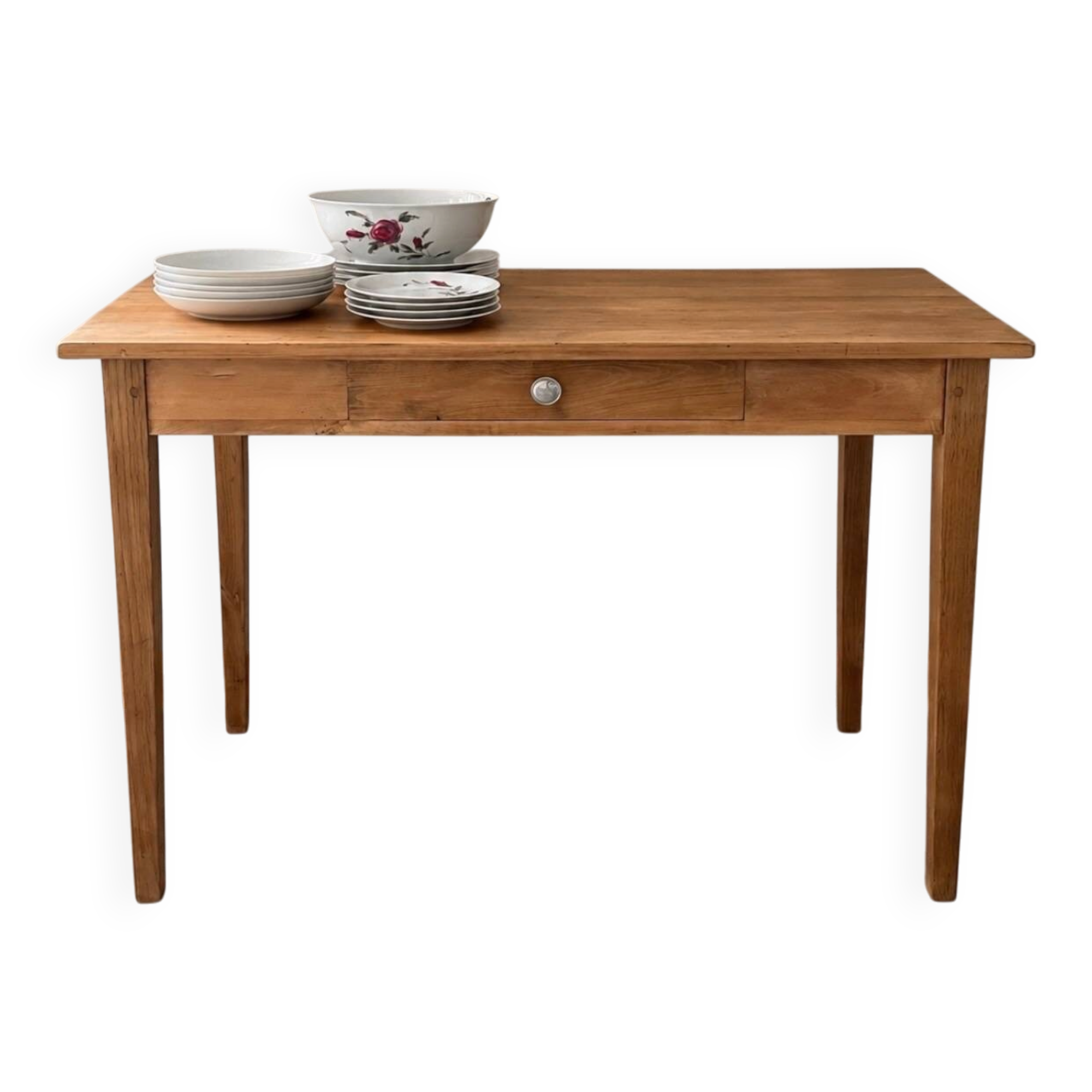 Farm table with a drawer