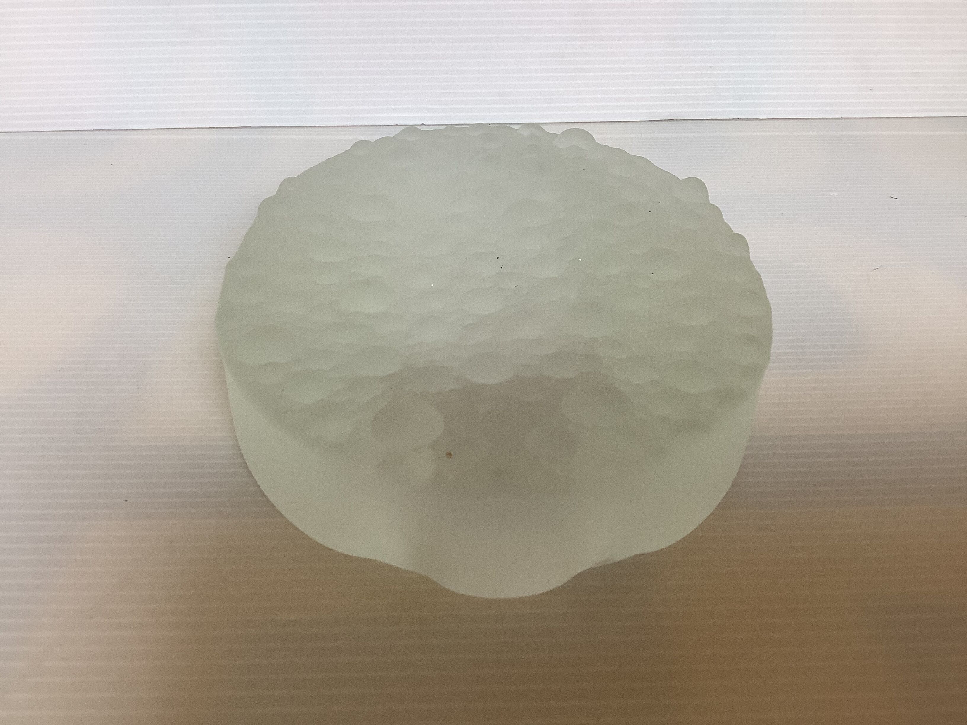 Frosted glass ashtray tray